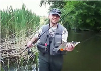 《垂釣對象魚視頻》 外國釣友自然水域玩路亞