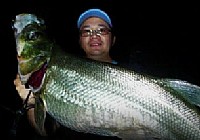 《路亞釣魚視頻》詭道夜戰陽澄湖亞米級大翹嘴