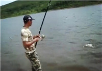 《水庫釣魚視頻》 夏季男子水庫釣獲大鯉魚