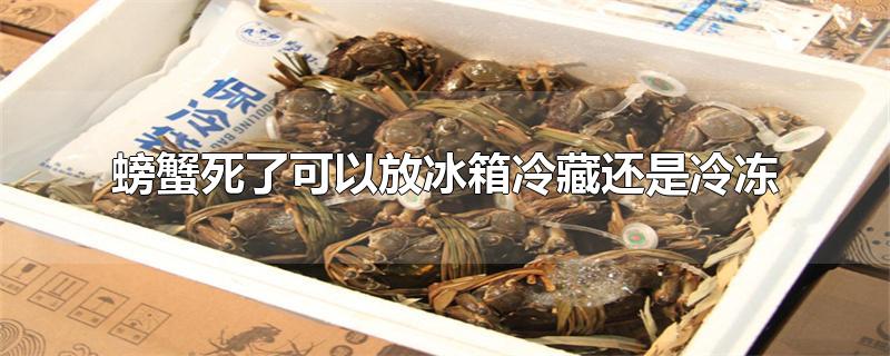 活螃蟹直接冷凍保存可以嗎_螃蟹直接凍冰箱還能吃嗎_螃蟹直接放冷凍