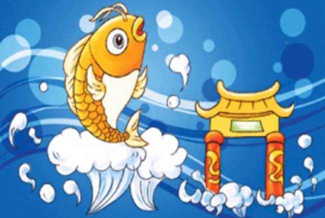 躍龍門的鯉魚_鯉躍龍門寓意_鯉魚躍龍門的故事寓意是什么?