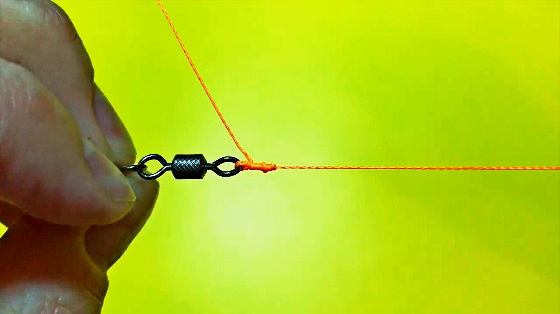 主線綁竿方法_釣魚主線綁魚竿視頻_主線和魚竿的綁法圖解