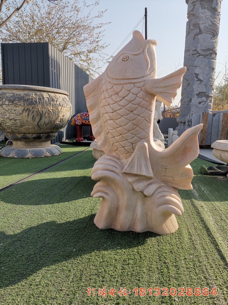 鯉魚噴泉_鯉魚噴泉設計圖手繪_鯉魚噴泉造型