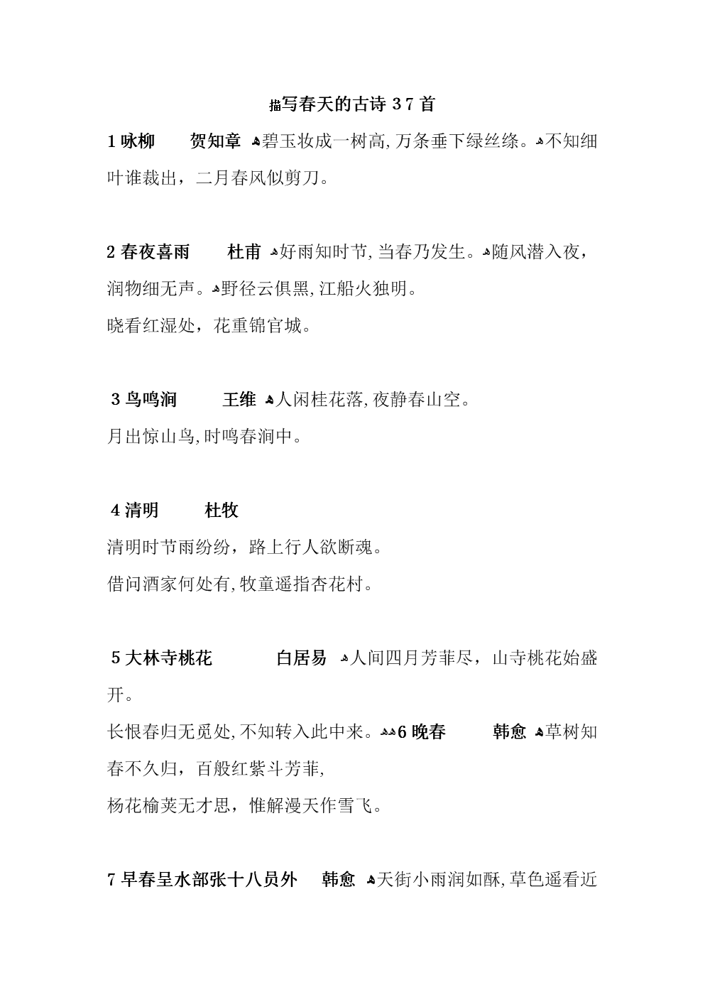 夜雨剪春韭，新炊間黃粱這組描寫春天的詩句