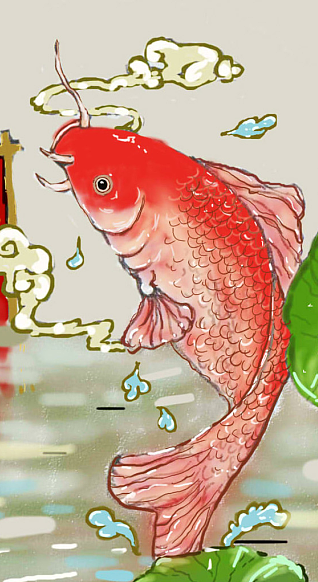 袁守誠為什么要金色鯉魚_金色鯉魚有什么寓意_金色鯉魚