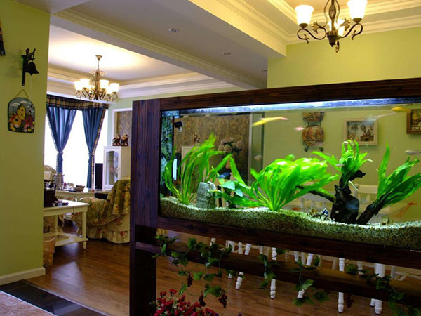 效果客廳擺放魚缸圖片_效果客廳擺放魚缸圖片欣賞_客廳魚缸擺放效果圖