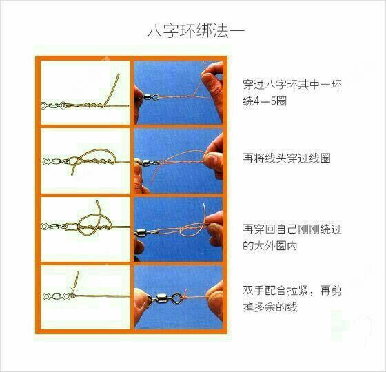 八字環與主線的綁法_主線與八字環的捆扎法_主線綁八字環教程視頻