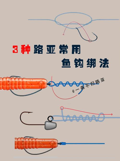 路亞魚鉤的綁法圖解_綁路亞魚鉤的方法圖解_路亞綁鉤教程視頻