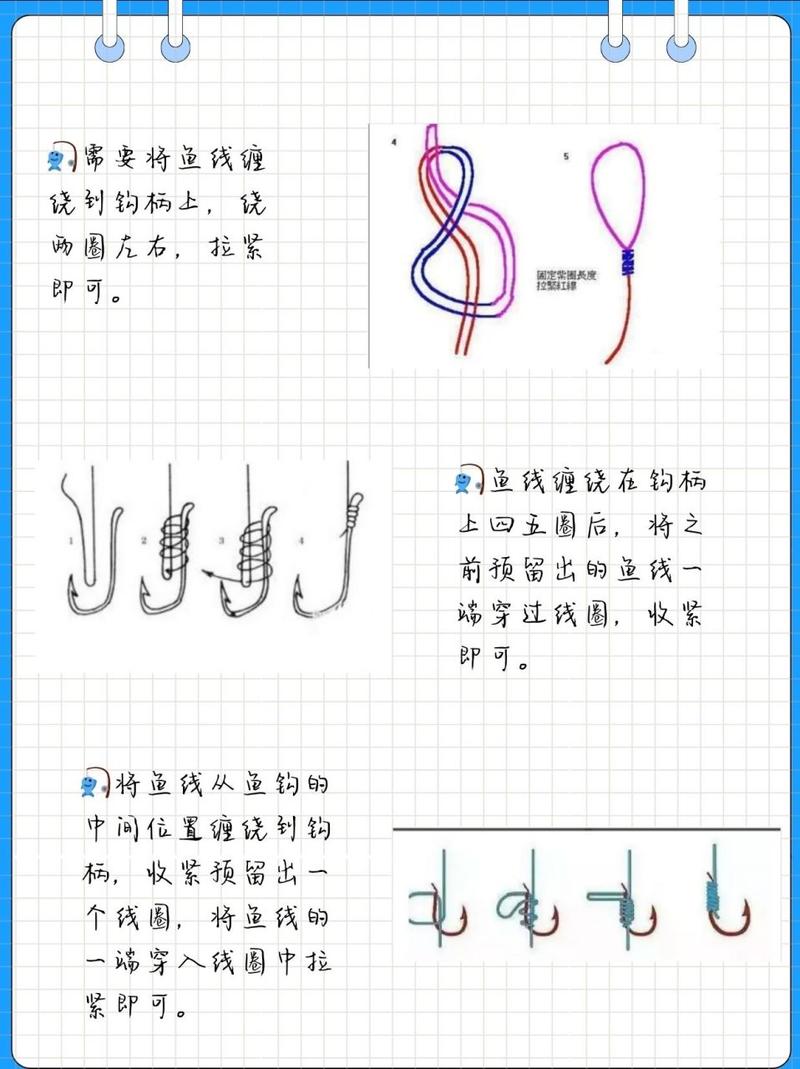 綁魚鉤圖片教程_綁魚鉤的方法圖解步驟_視頻教學綁魚鉤