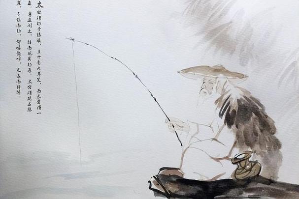 釣魚老照片_釣魚老翁圖片成語_老漁翁釣魚圖片