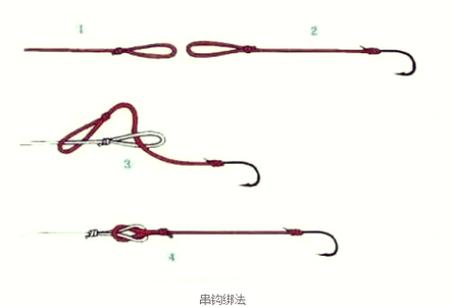 串鉤綁法教程_魚鉤的綁法串鉤釣魚技巧_串鉤釣魚技巧