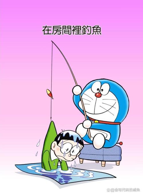 哆啦a夢游戲拼圖:釣魚好手_哆拉a夢卡_哆拉a夢