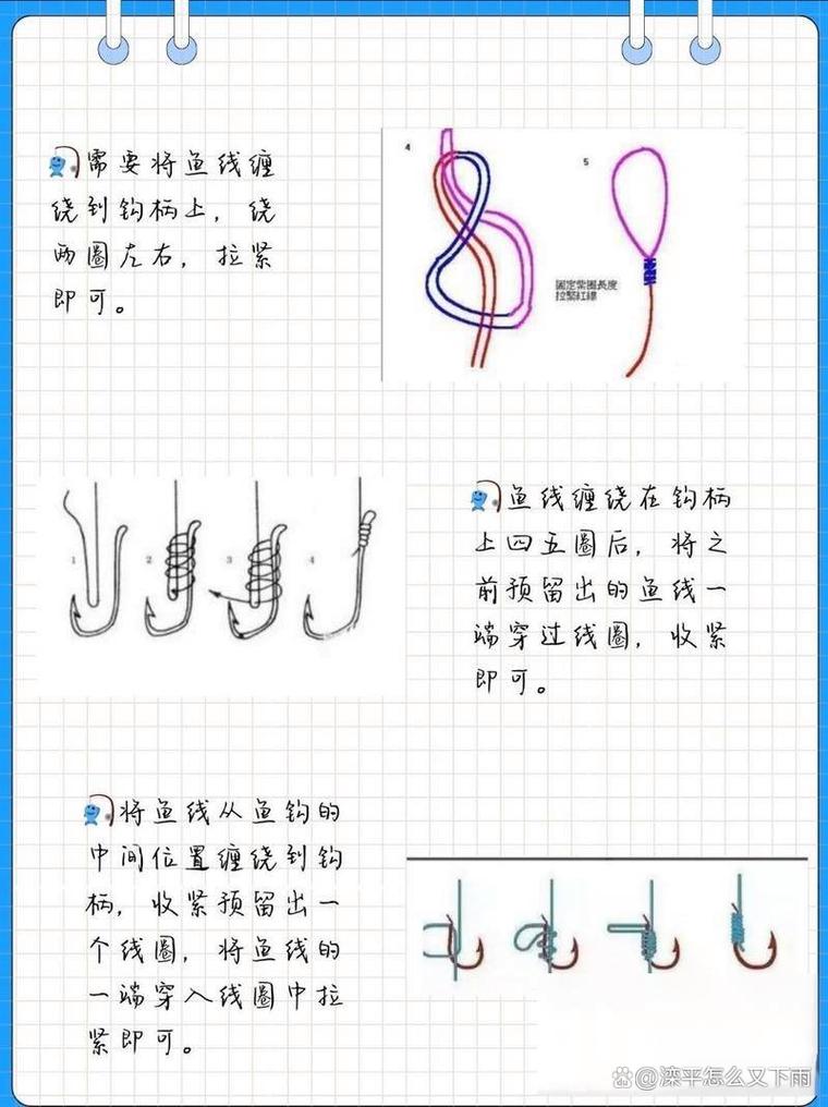 綁鉤器怎么綁魚鉤圖解_魚鉤連接器綁法圖解_綁鉤器魚鉤的綁法圖解大全