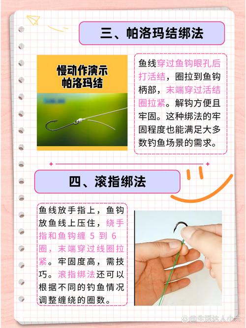 釣魚魚鉤綁法_魚鉤連接器怎么用圖解_基礎單結綁法圖解