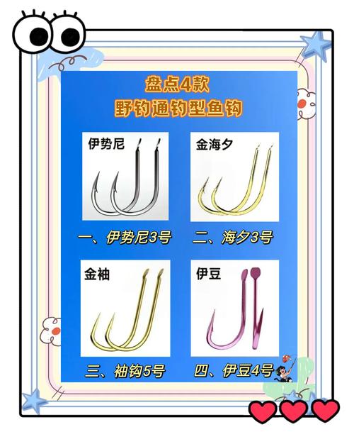 伊勢尼魚鉤優缺點_野釣魚鉤選擇_介紹七種最常見的魚鉤釣鉤種類必看