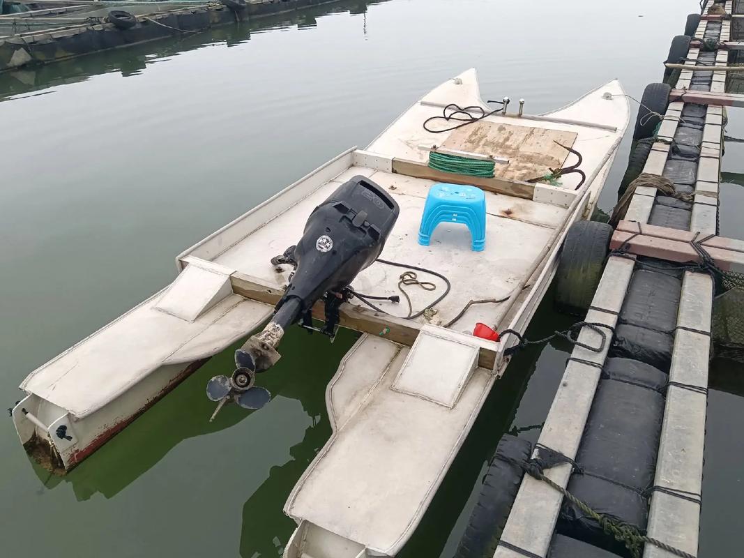 自制雙體船釣魚船_自制釣船視頻_釣魚自制船雙體船怎么做