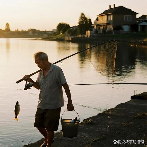 父子釣魚的詩句_父子釣魚圖_父子釣起百斤鳡魚