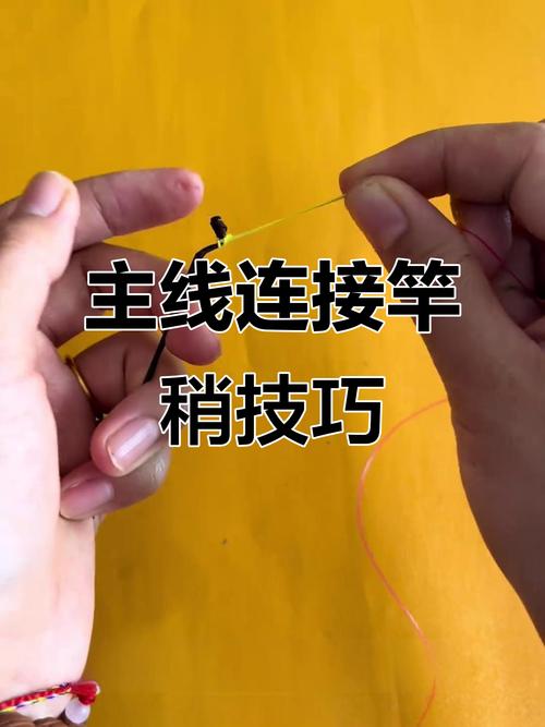 竿稍魚線綁法圖解_如何綁魚竿線視頻教程_綁魚桿線怎么綁圖解