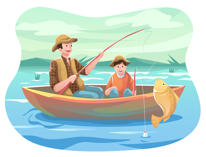 釣魚卡通圖片簡筆_釣魚卡通大全大圖圖片高清_釣魚圖片卡通大全大圖