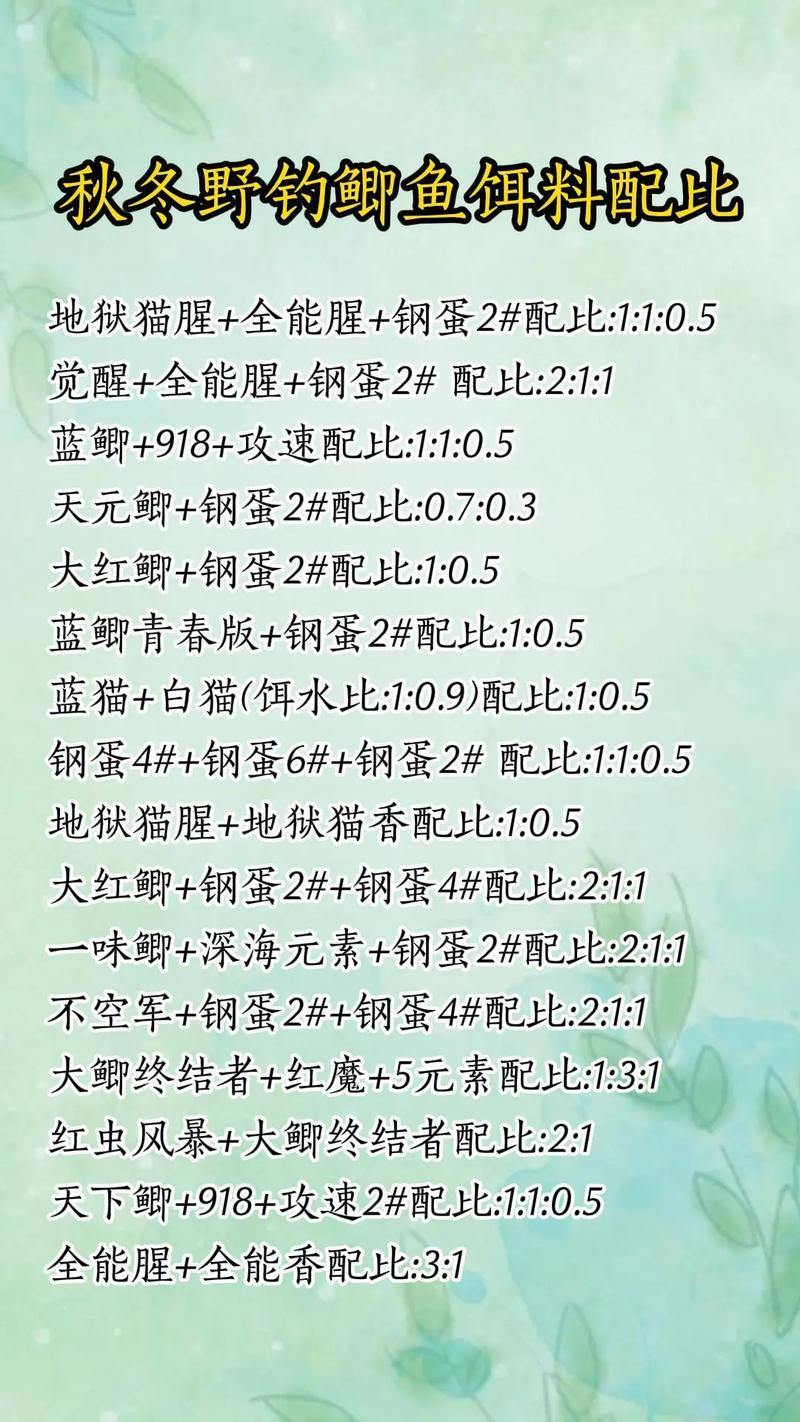 瘋釣鯽魚餌配方大全_野釣瘋釣鯽餌料和什么搭配好_瘋釣鯽餌料配方