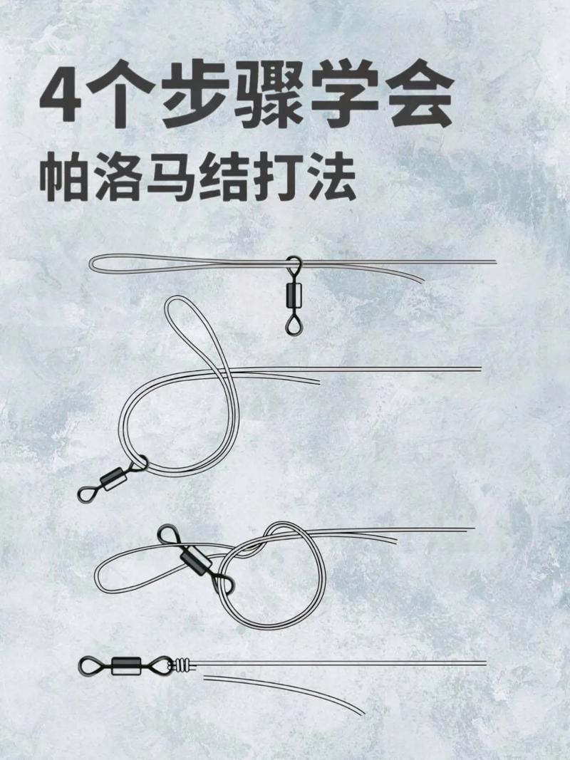 綁魚線在魚竿上_魚線的綁法圖解_魚線活口扎法教程