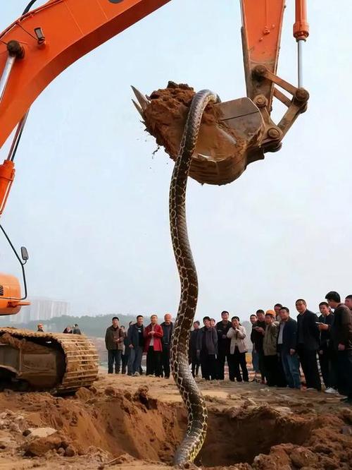 緬甸蟒保護_深圳蟒蛇救助_深圳一工地現50斤大蟒蛇