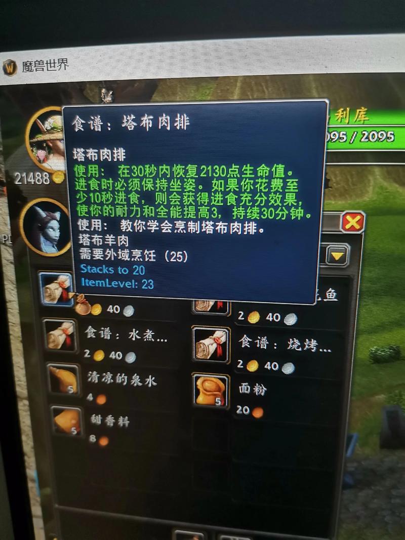 魔獸世界釣魚烹飪升級路線指引_魔獸世界烹飪釣魚_魔獸世界烹飪技能295到300怎么沖