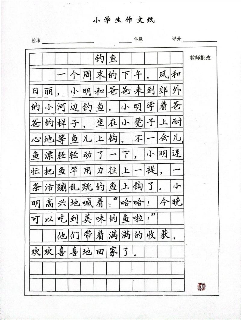 看圖寫作文釣魚_釣魚二年級作文怎么寫_釣魚二年級作文范文