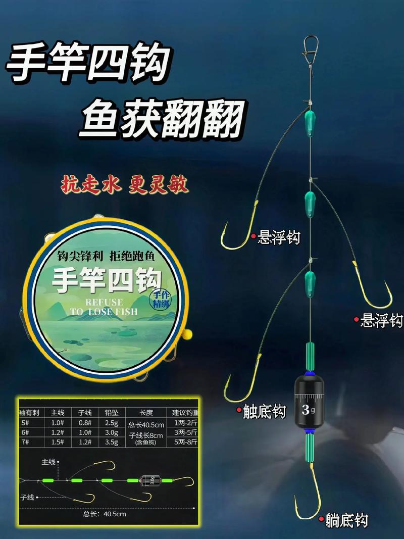 海竿釣魚串鉤的綁法_早春海竿串鉤釣技巧_北京早春海竿串鉤釣法