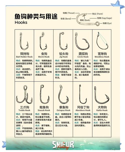 魚鉤型號特點和優缺點_魚鉤型號_選擇合適的魚鉤