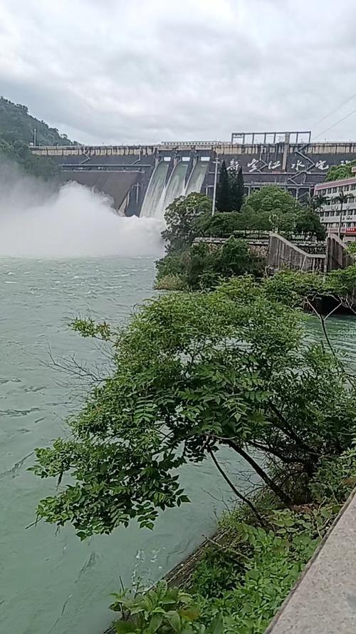 新豐江水庫開閘泄洪_廣東省最大水庫新豐江水庫泄洪_新豐江水庫