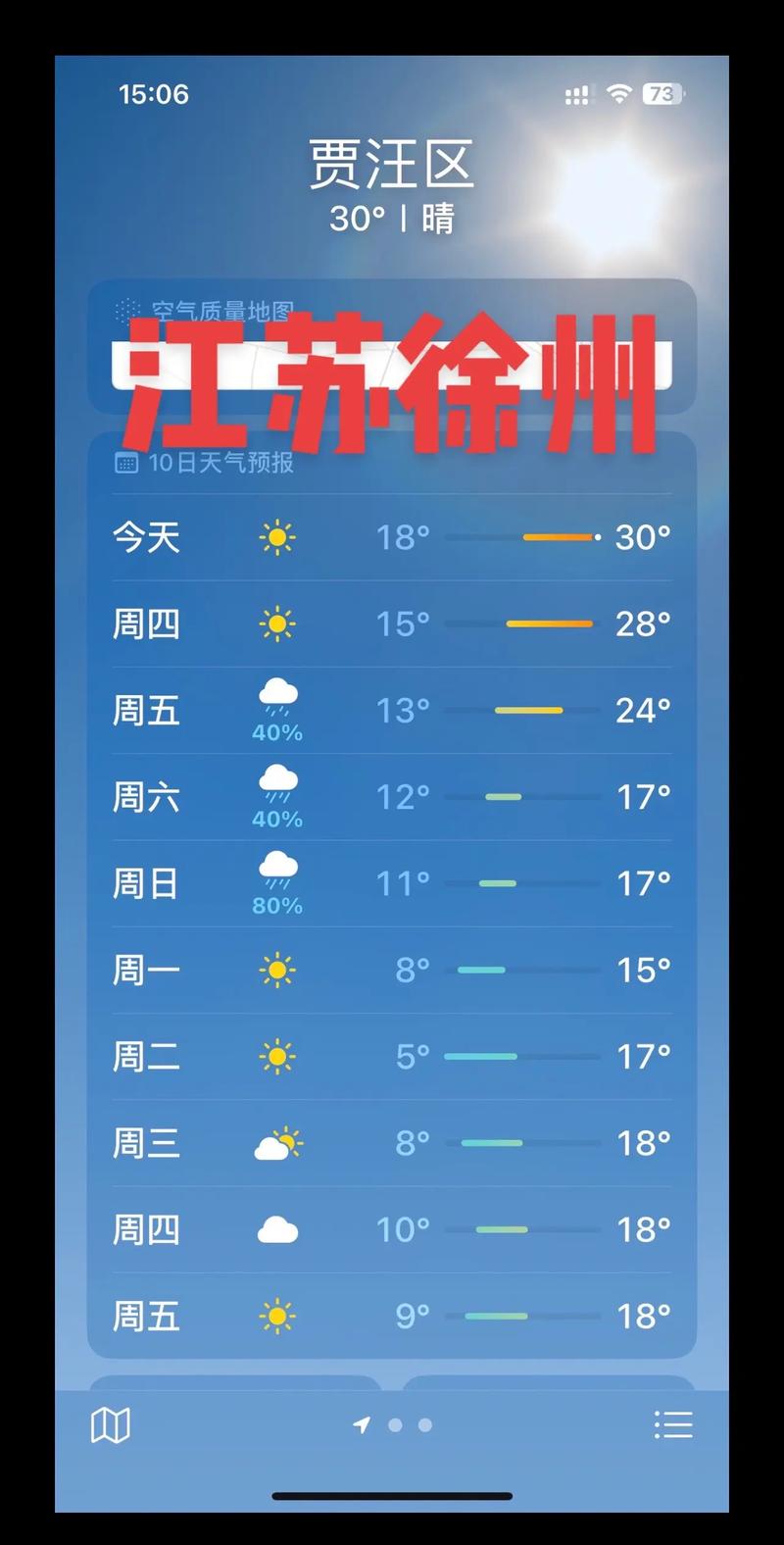 徐州今日天氣_徐州未來一周天氣預報_徐州市天氣