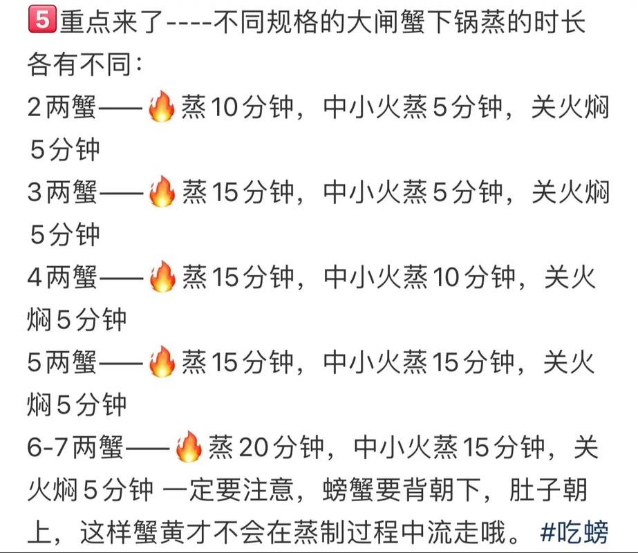 蒸螃蟹時間_河蟹蒸多久最好_清蒸螃蟹技巧