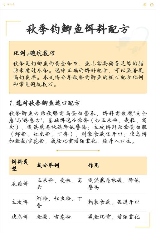 秋季釣魚用什么餌料好_秋季釣鯽魚餌料攻略_秋季鯽魚貼秋膘餌料選擇