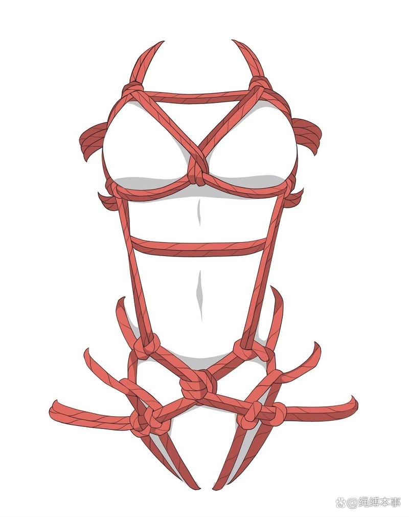 駟馬自縛綁手教程圖解_駟馬縛 綁縛藝術 逆海老縛