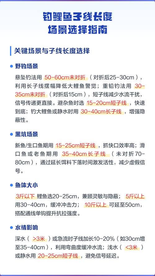 釣大魚子線長度選擇_野釣子線多長合適_釣小魚子線長度選擇