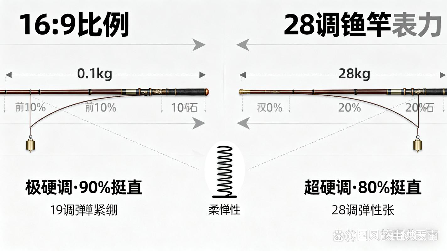 新手釣魚19調28調區別_魚竿19調和28調是什么意思_魚竿調性怎么選