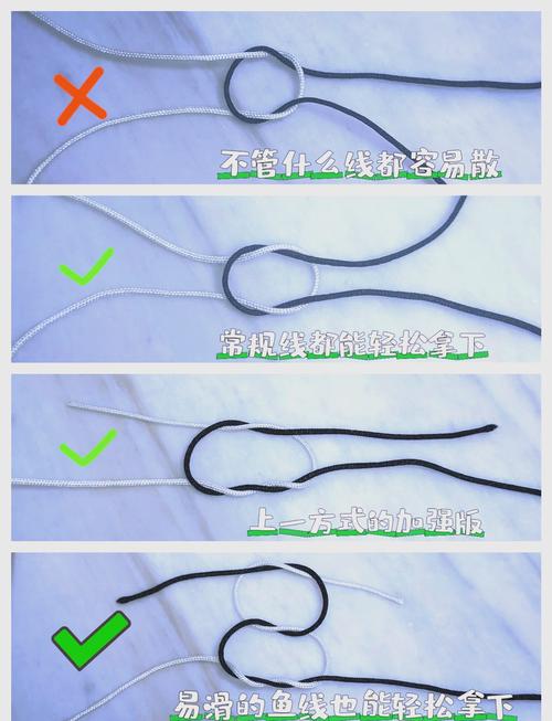 海釣魚線打結技巧_海釣常用魚線打結方法_魚線打結方法圖解