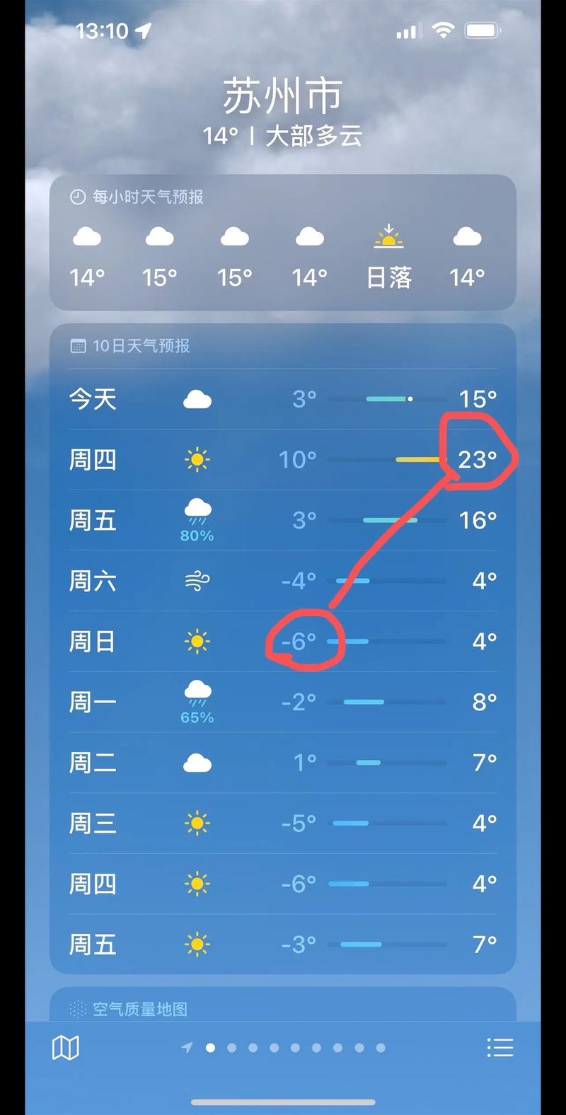 蘇州市4月15日天氣預報_蘇州未來幾天天氣變化_蘇州天氣