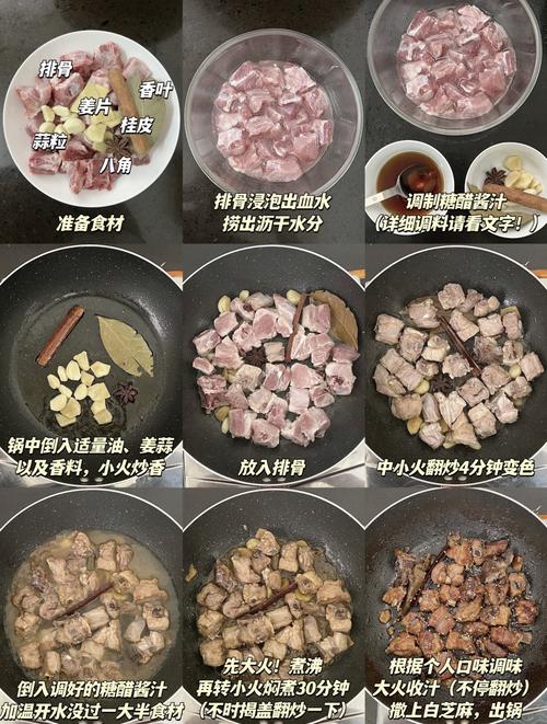 糖醋排骨正宗做法步驟_糖醋排骨口感香脆酸甜做法_糖醋鱸魚的做法