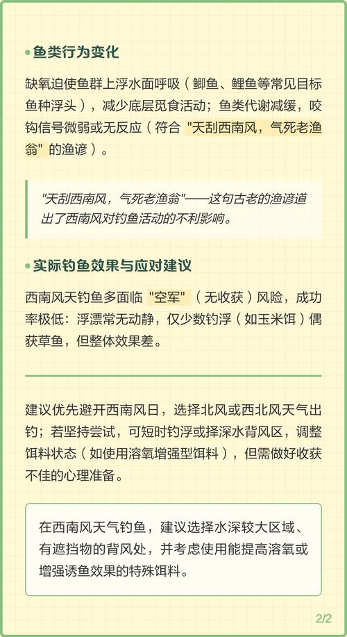 西南風釣魚技巧_西南風釣魚最佳時間_西南風為什么不適合釣魚