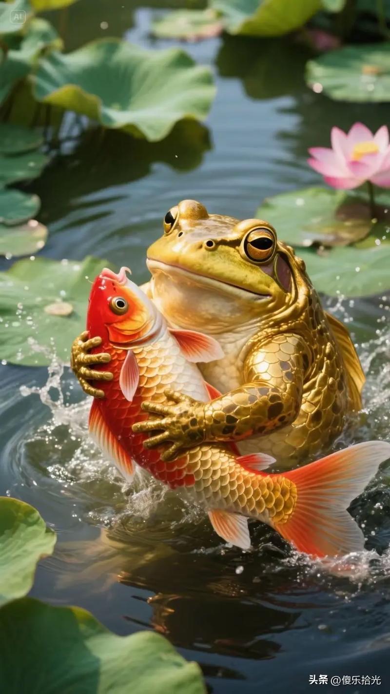 金蟾抱鯉真相_金蟾抱鯉_蟾蜍誤判鯉魚死亡原因