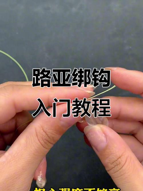 路亞餌的綁法_路亞綁鉤教程 霹靂結打法 雙線裝訂法_路亞魚鉤安裝方法 釣魚線穿過魚鉤 鉛墜使用技巧