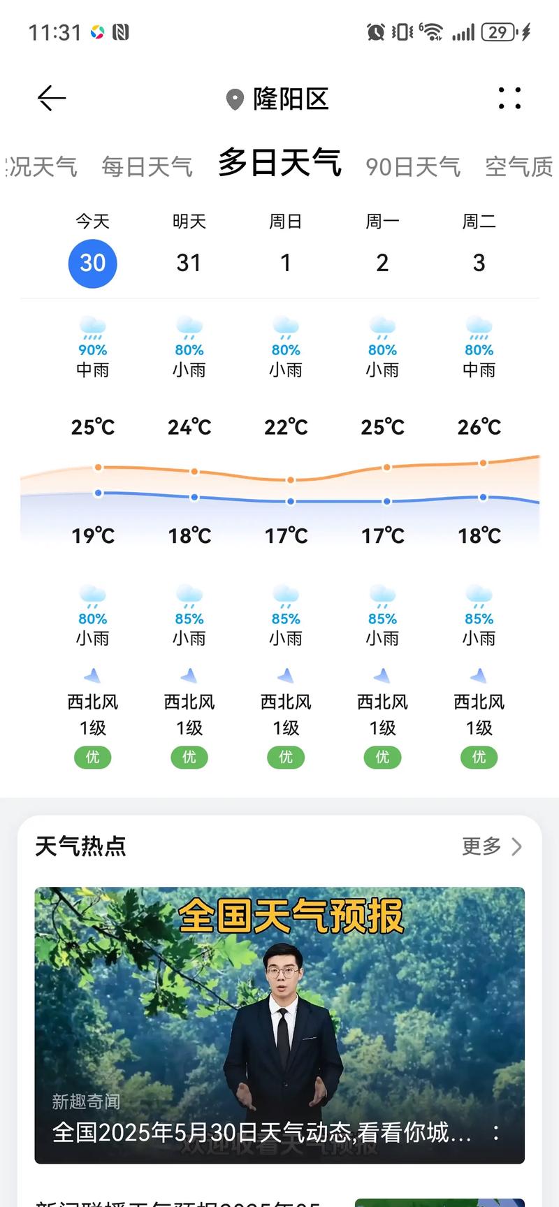 郴州未來一周天氣預報_郴州10月26日至11月3日天氣情況_郴州天氣預報10天
