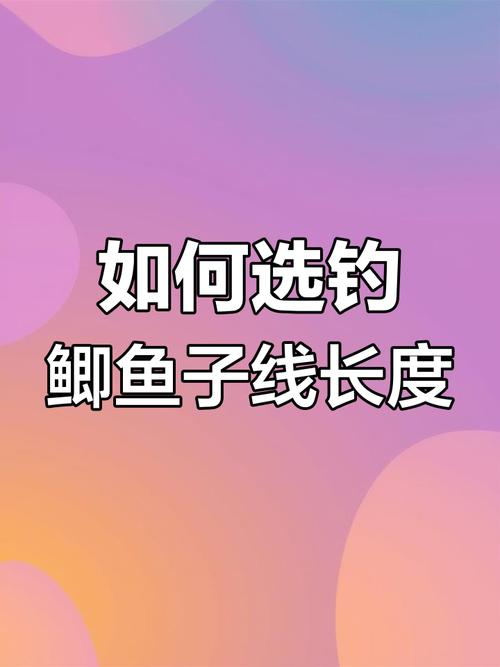 釣鯽魚子線長度選擇_釣鯉魚子線長度選擇_子線多長合適