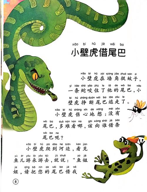 小壁虎借尾巴故事 睡前故事音頻 父母課堂兒童故事_小壁虎借尾巴-小貓釣魚-聽不厭的經典故事