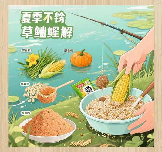 草魚餌料味型搭配_夏季野釣餌料味型選擇技巧_夏季野釣小魚餌料配方