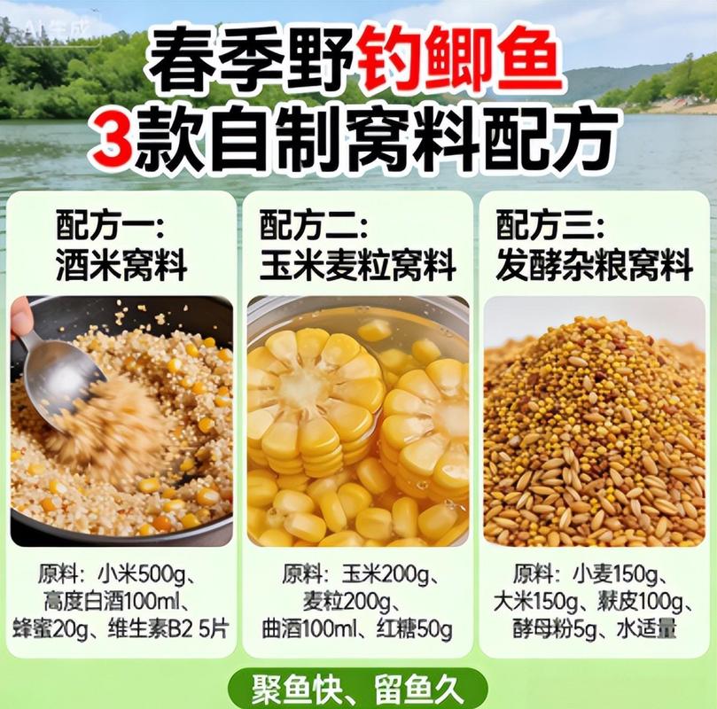 野釣鯽魚窩_秘制鯽魚窩料方法_中藥酒米鯽魚窩料配方