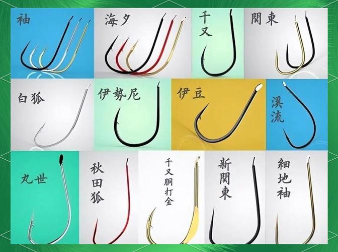 選鉤技巧_魚鉤類型選擇_魚鉤型號及釣魚魚鉤種類的選擇