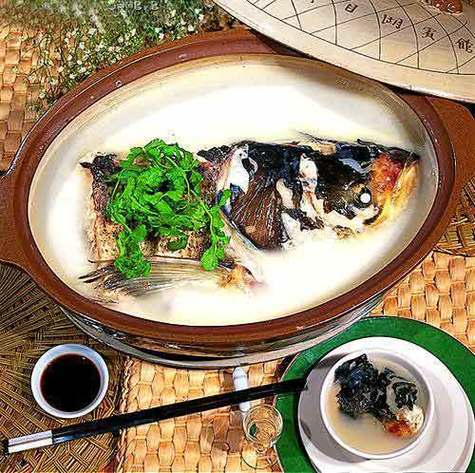 天目湖砂鍋魚頭做法_常州天目湖魚頭_天目湖魚頭